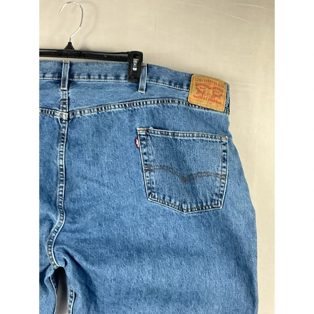 Levi's 505 Regular Fit Jeans Mens W58 L32 Blue Straight Leg 100% Cotton